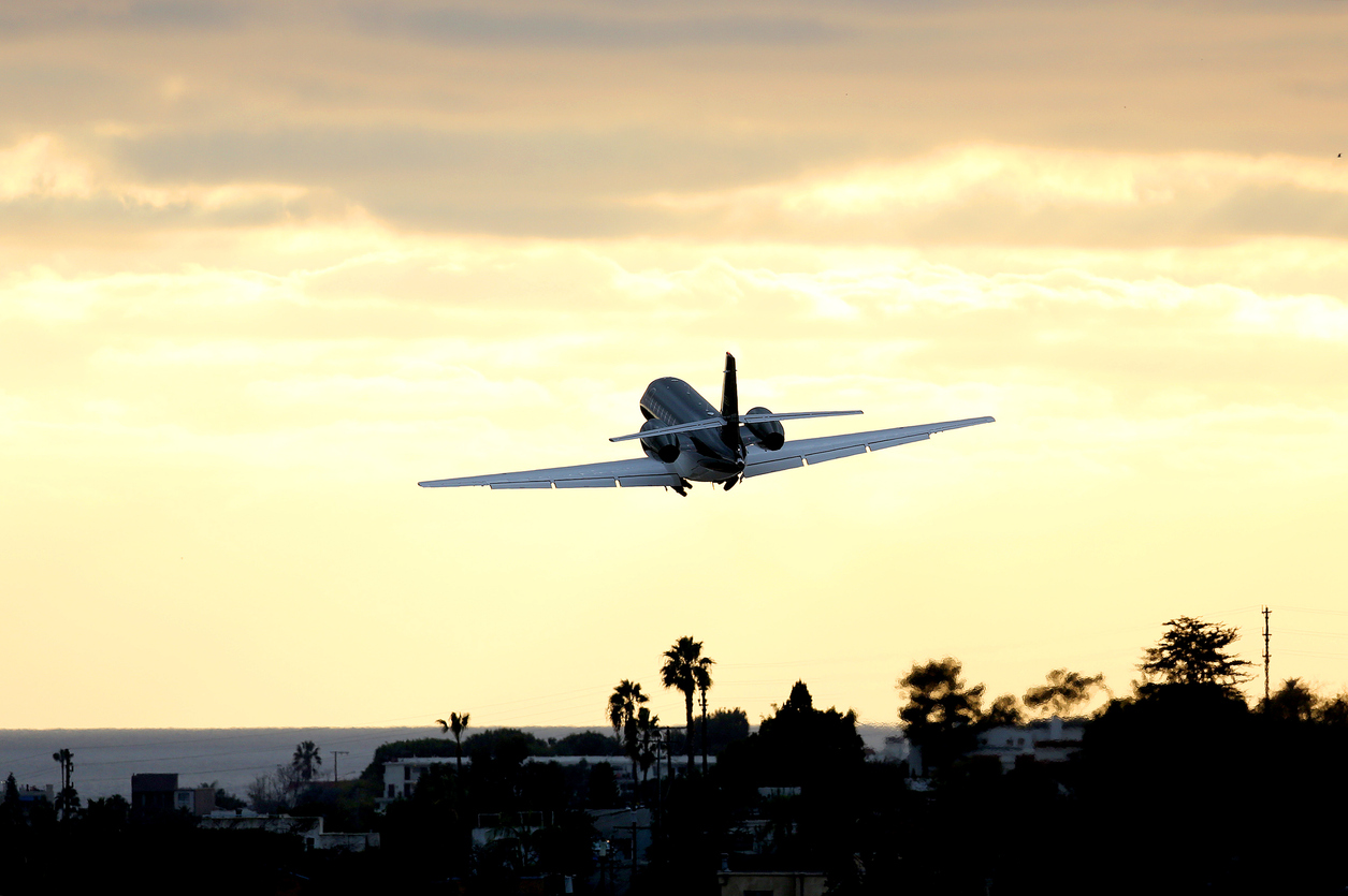 Airplane taking off